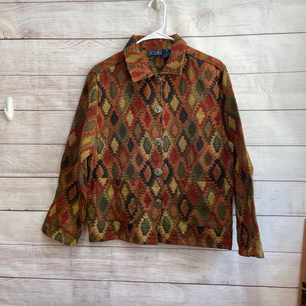 VINTAGE JANE ASHLEY AZTEC BLAZER